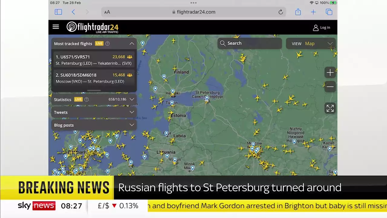 Ukraine war - latest: Russian airport suspends all flights; Putin ally visiting China today