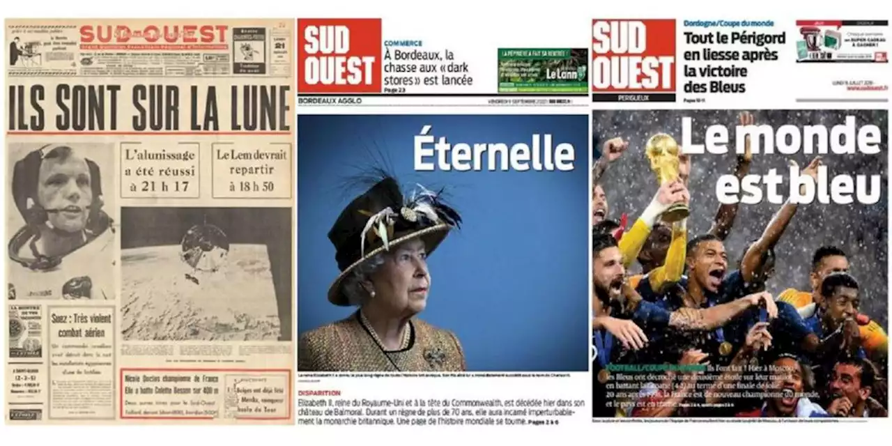 🎁 Idée cadeau : offrez le journal ou la une de « Sud Ouest » qui vous a marqué !