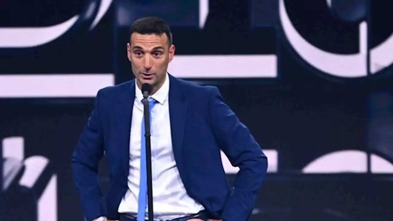 Lionel Scaloni fue elegido como el mejor entrenador de 2022: su humilde discurso al recibir el Premio The Best