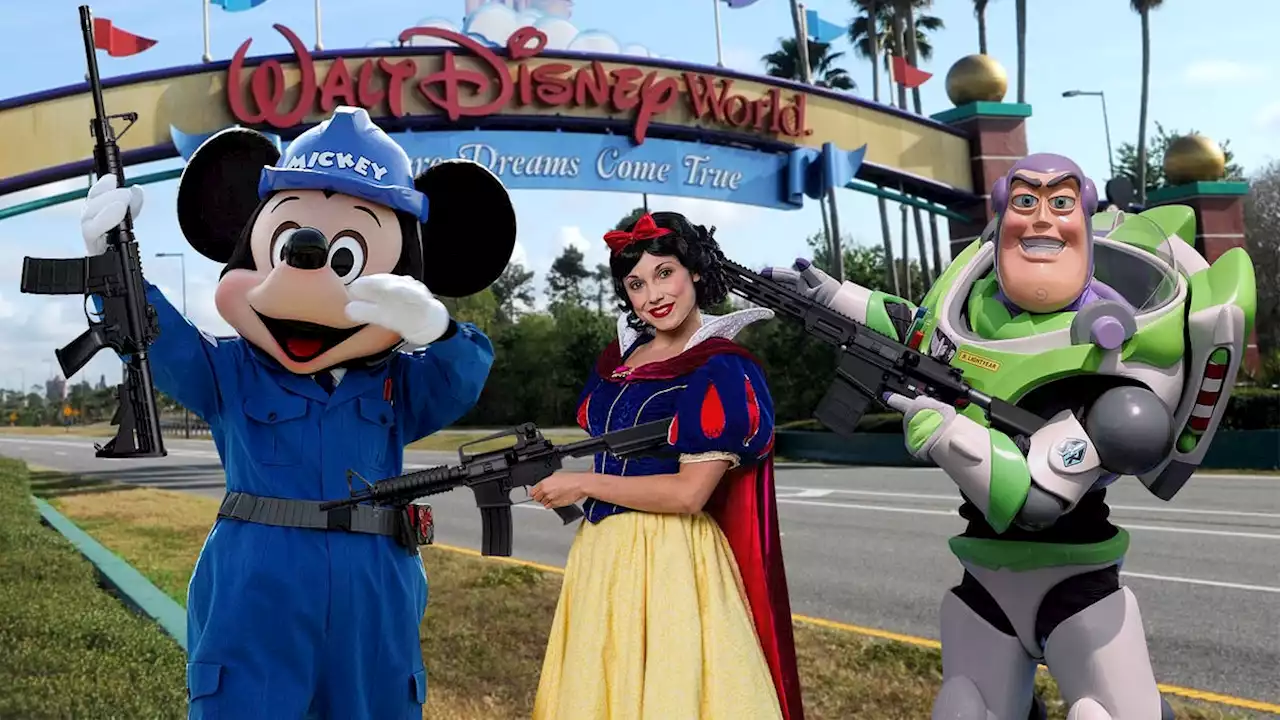 Disney World Fortifies Borders With Armed Characters As Park Announces Plan To Secede From Florida