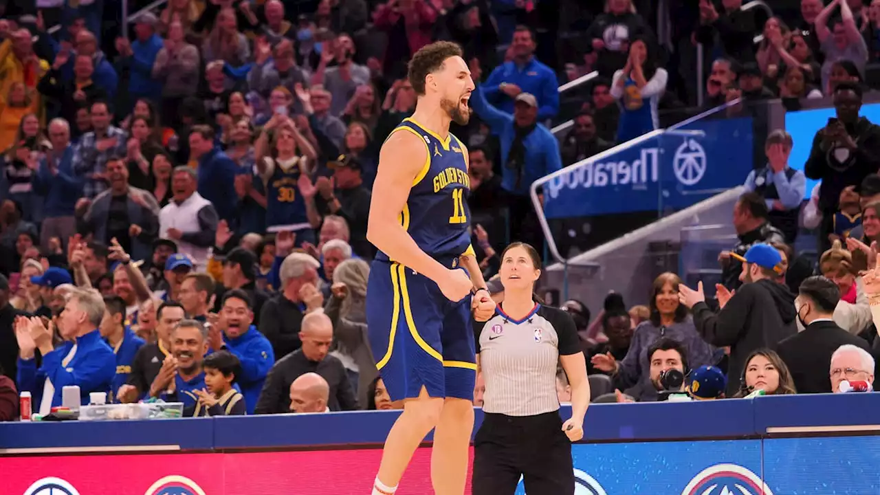 Klay Thompson speaks on stepping up as a leader after thrilling shot against Timberwolves