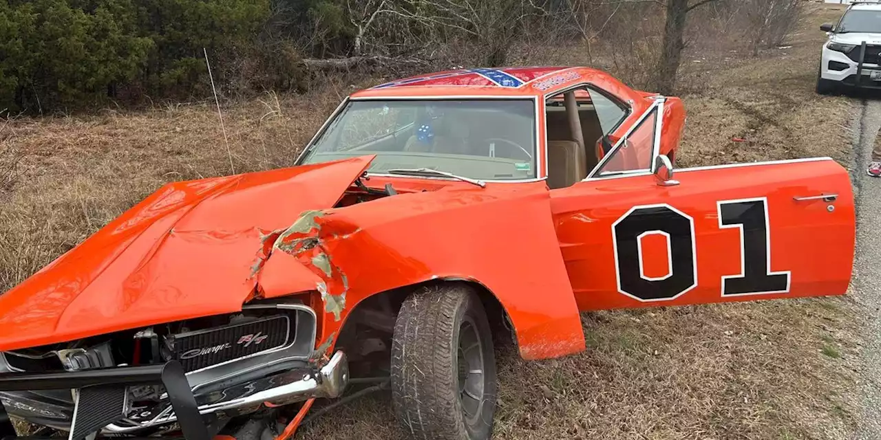 Replica ‘Dukes of Hazzard’ car involved in crash on the highway