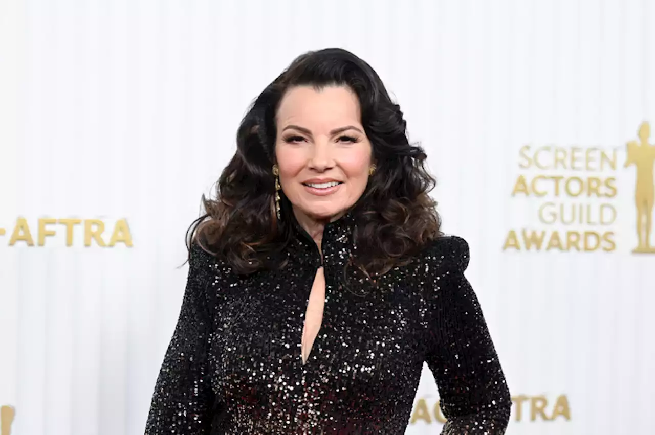 Fran Drescher Shimmers With Ombré Sequins in Naeem Khan Cutout Gown for SAG Awards Red Carpet 2023