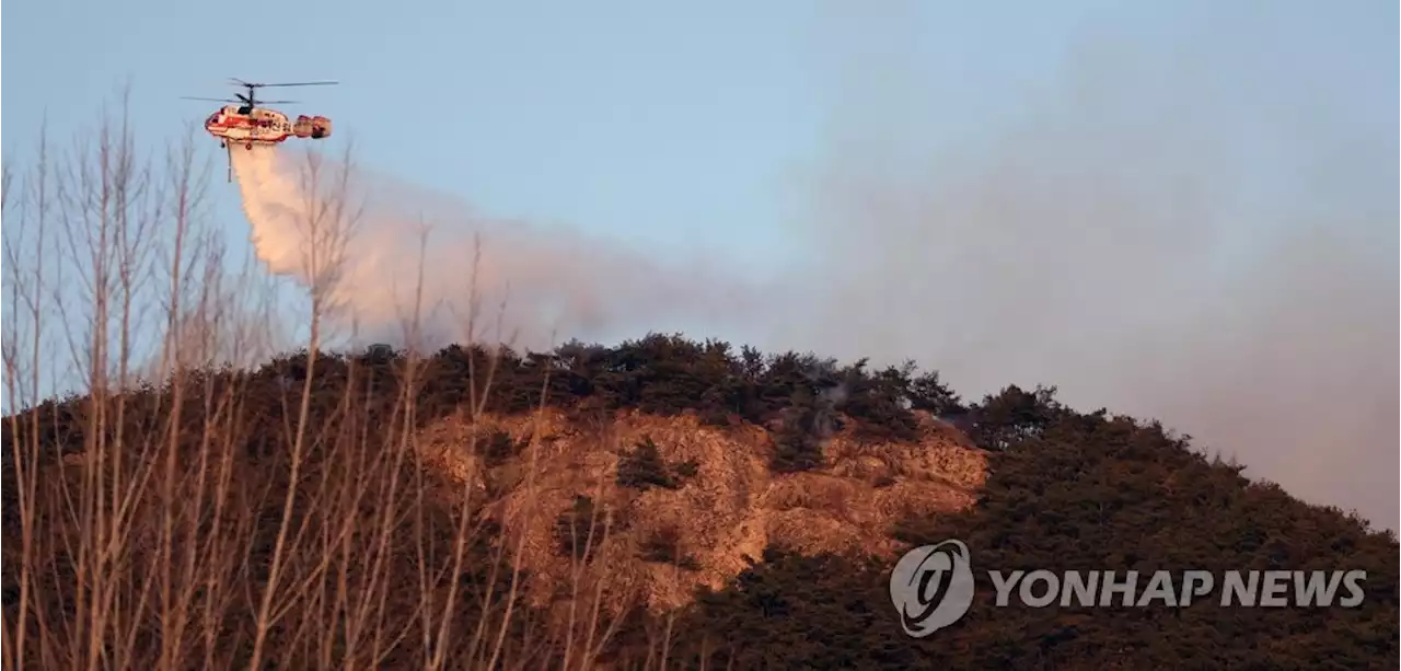 예천 '산불 2단계' 진화율 40%…경로당 등 59명 분산 대피(종합) | 연합뉴스