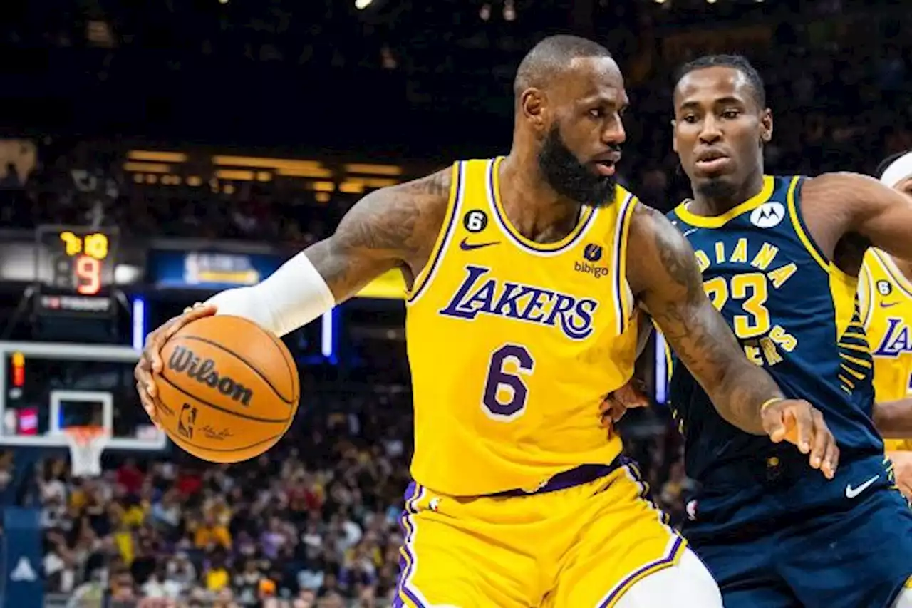 LeBron James closes in on scoring mark as Lakers rally past Pacers