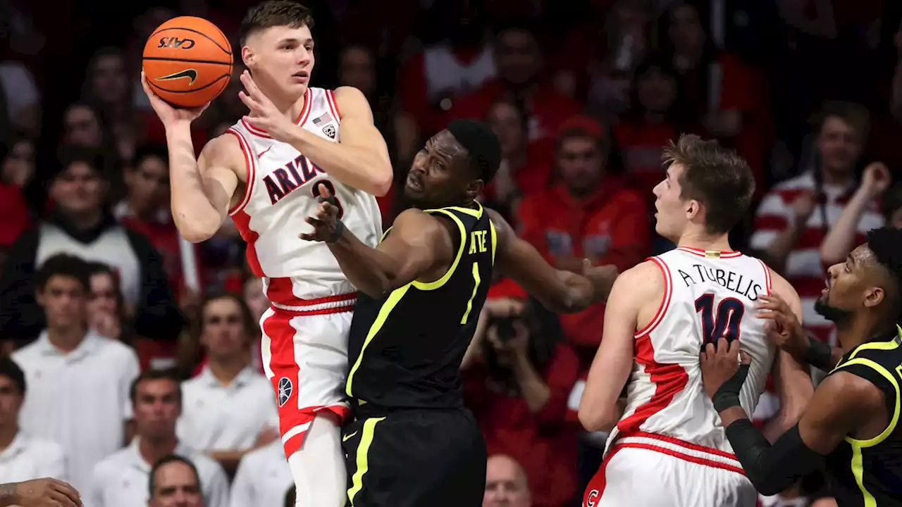 Tubelis notches 40 as Arizona cruises past Oregon