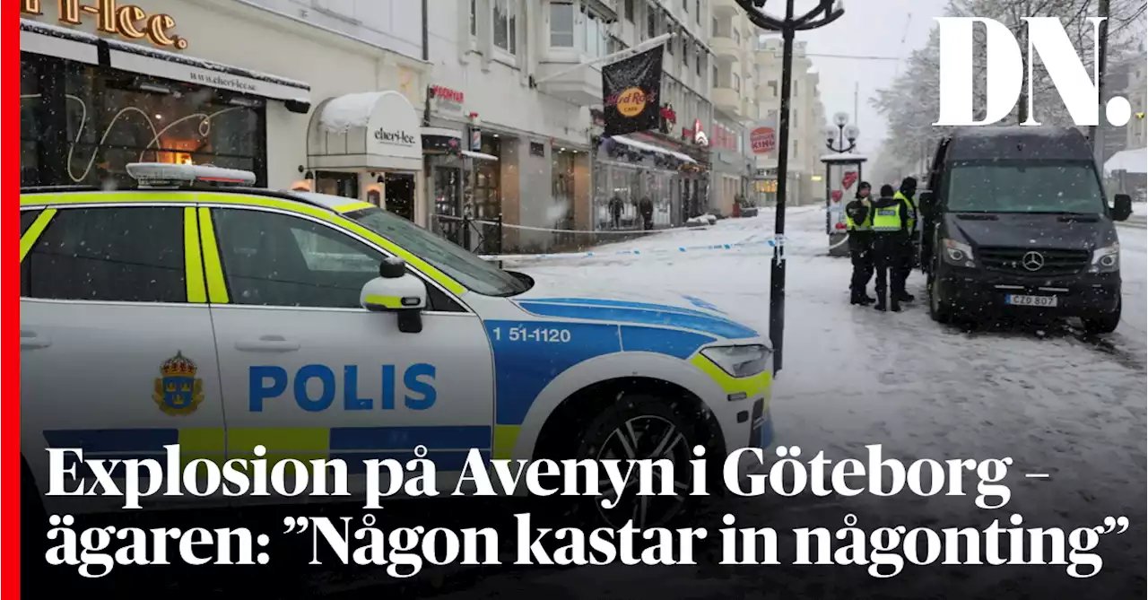 Explosion på Avenyen i Göteborg – ägaren: ”Någon kastar in någonting”