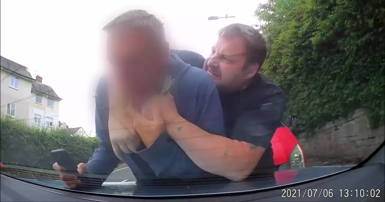 Fuming plastic cutlery thug held fork to man's throat in road rage rammy