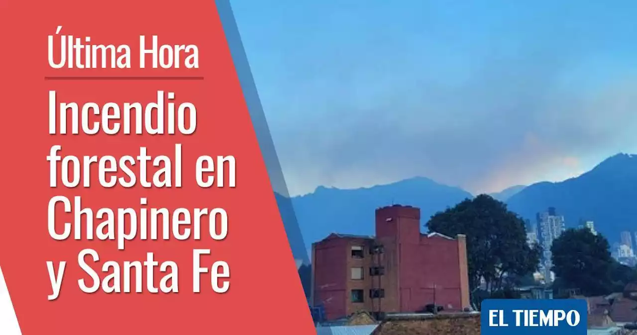 Bogotá: incendio forestal se registra en Chapinero y Santa Fe