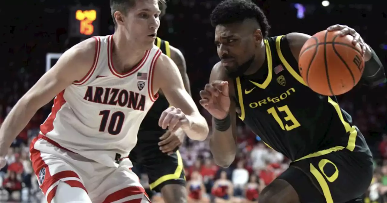 Tubelis scores 40 in No. 5 Arizona’s 91-76 rout of Oregon