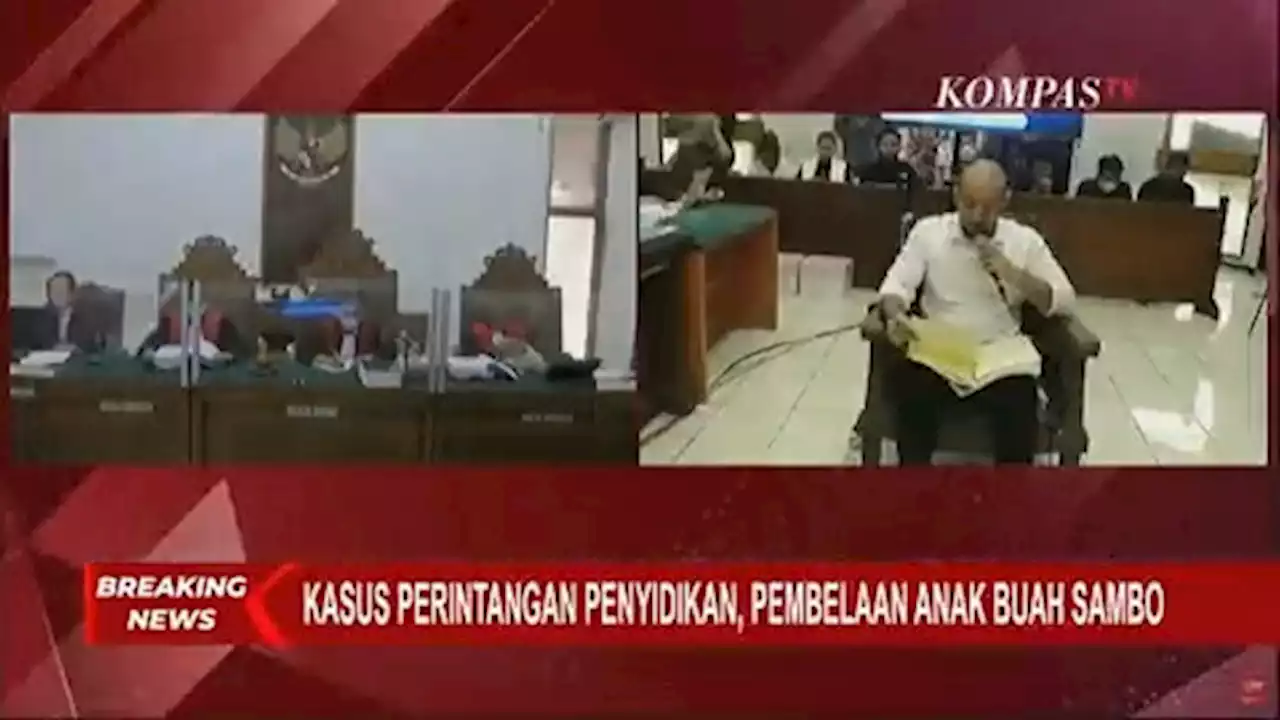 Sampaikan Nota Pembelaan di Sidang Pleidoi, Baiquni: Saya Dinas di Jakarta Karena Anak Bukan Sambo