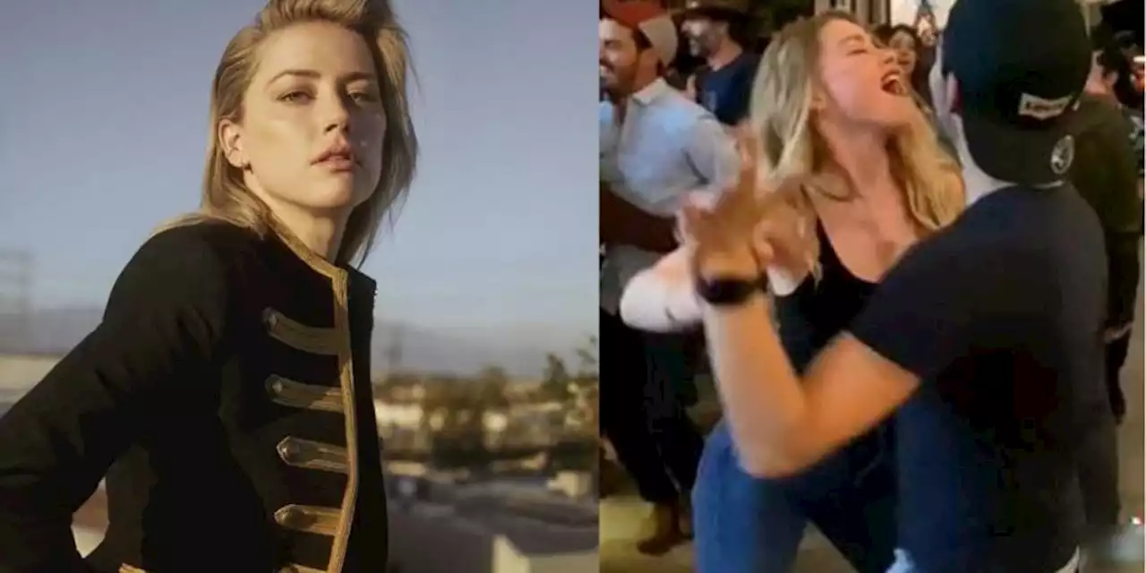 Amber Heard reaparece bailando y cantando 'Como la flor' con un guapo joven (VIDEO)