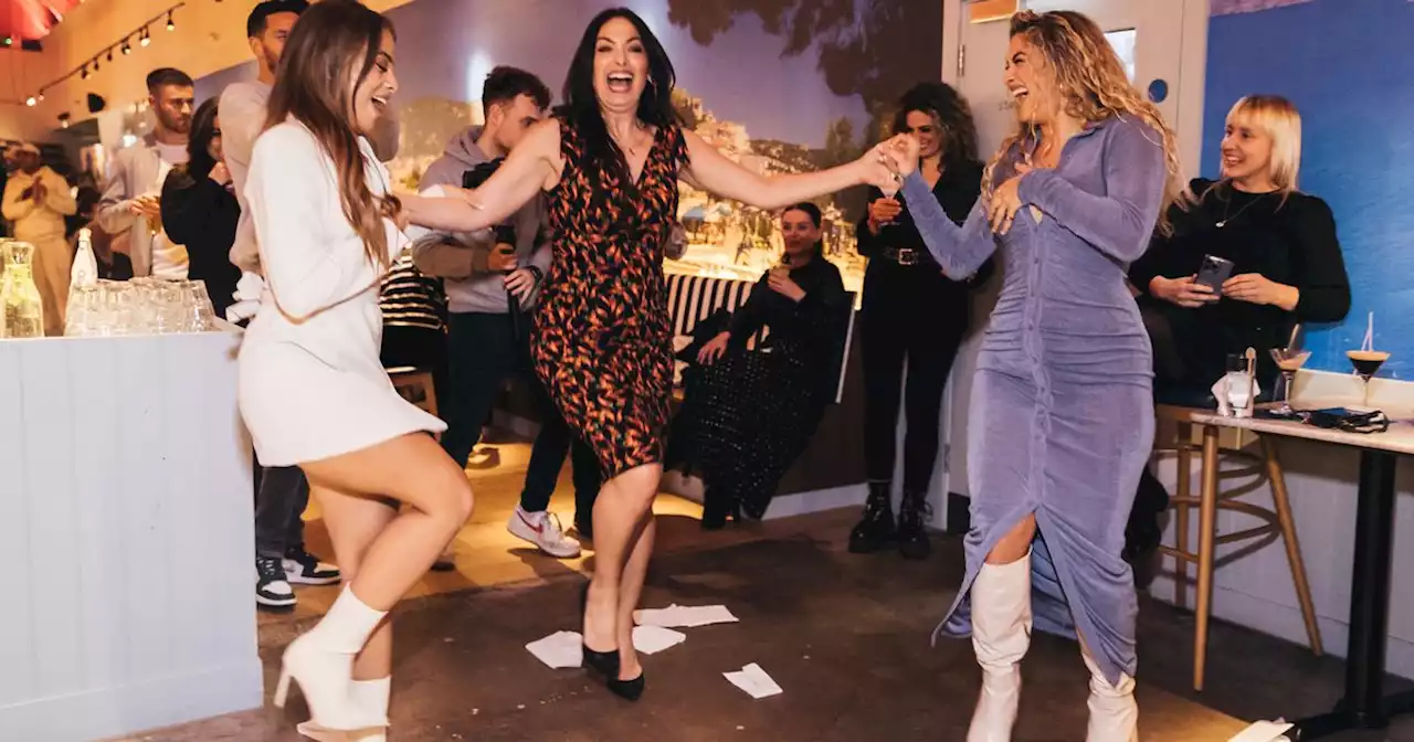 Love Islanders reunite for surprise Greek dance at star-studded Real Greek party