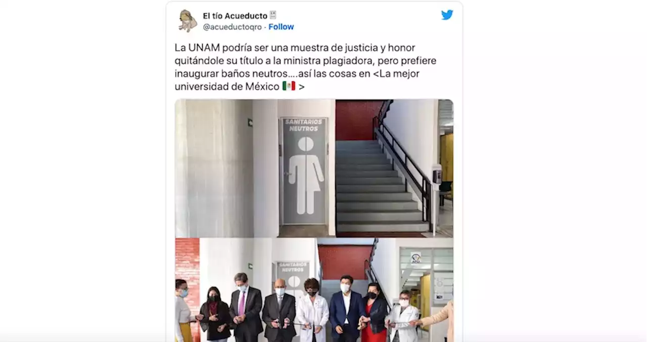 UNAM estrena baños sin género y presenta 'señalética neutra”