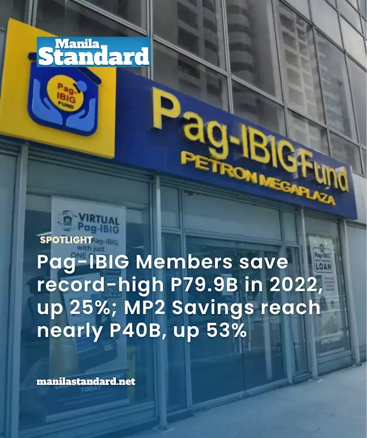 Pag-IBIG Members save record-high P79.9B in 2022, up 25%; MP2 Savings reach nearly P40B, up 53%