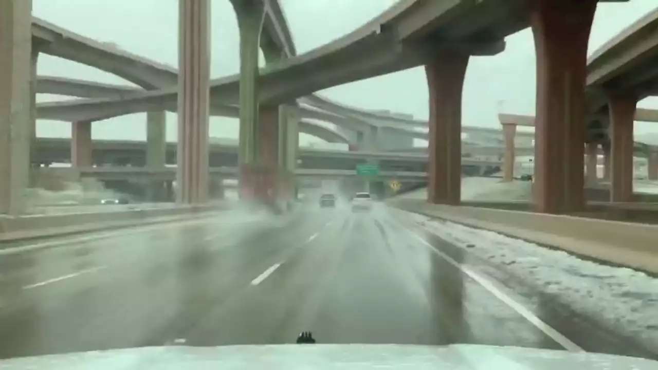 Big Thaw Begins Around Dallas' High Five Interchange