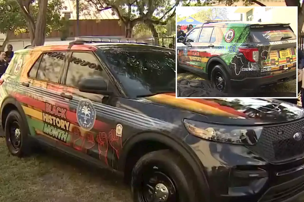 Miami mocked for Africa-themed police cruiser for Black History Month: ‘THIS CANNOT BE’