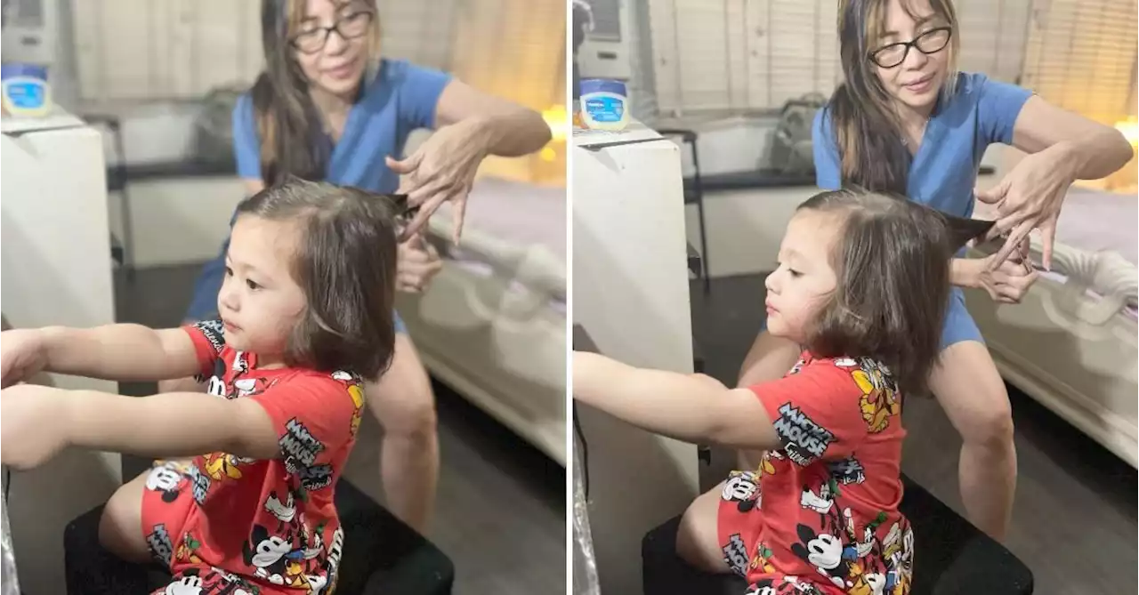 'Markus, you're next': Jenine Desiderio says after haircut sesh with grandson Jude - Latest Chika