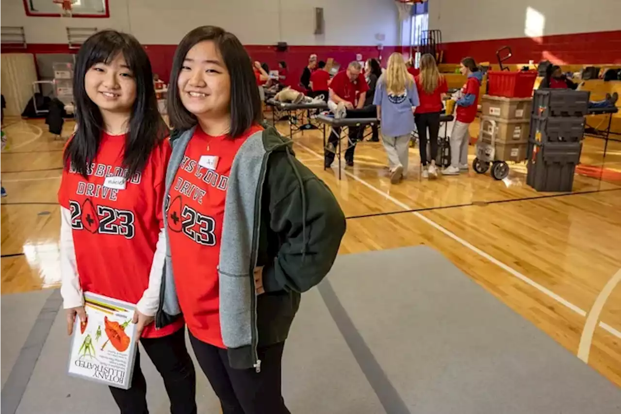 Delco high school students braved needles and squeamishness to give back to their community