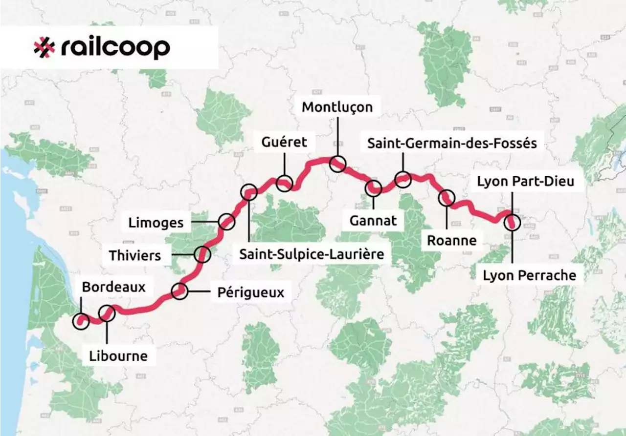Train Bordeaux-Lyon : Railcoop envisage un lancement à l’été 2024 avec « un aller-retour sur deux jours »