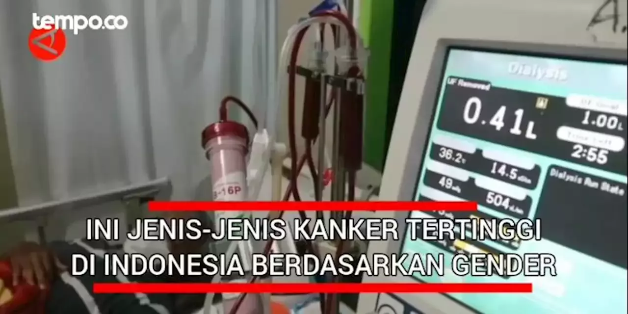 Ini Jenis-jenis Kanker Tertinggi Di Indonesia Berdasarkan Gender