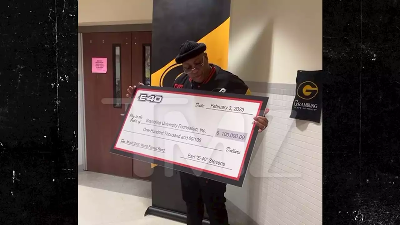 E-40 Donates $100K to Grambling State, Honored With ‘Earl Stevens’ Studio