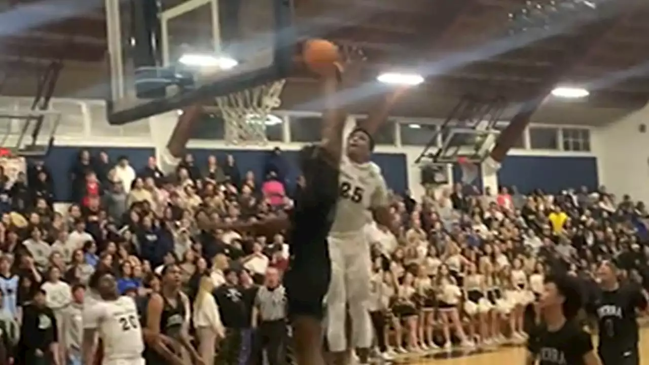 Master P's Son Mercy Miller Throws Down Insane Dunk Against Bronny James' Team