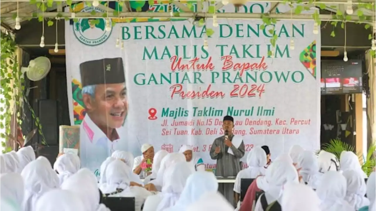 Jurus Relawan Ganjar Perkuat Peran Majelis Taklim di Sumatera Utara