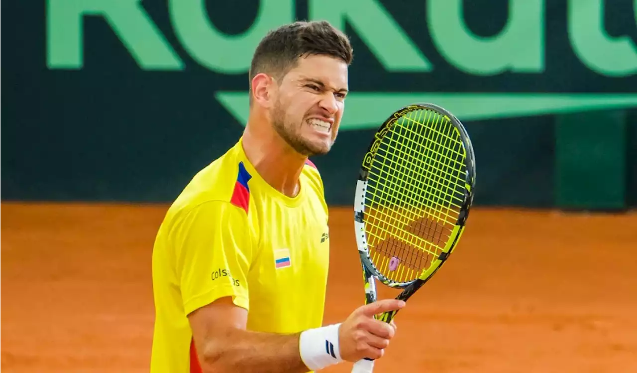 Nicolás Mejía le da el primer punto a Colombia ante Gran Bretaña por la Copa Davis