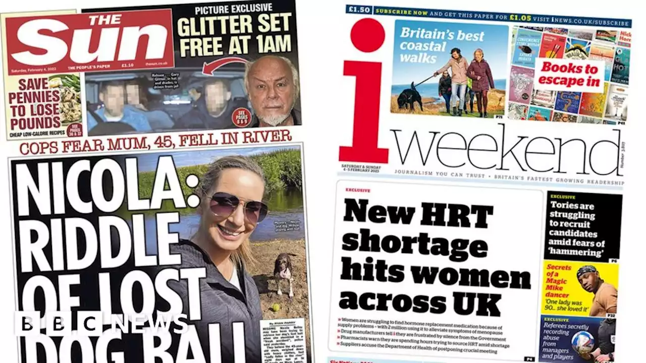 Newspaper headlines: 'Riddle of lost dog ball' and Johnson calls for tax cuts