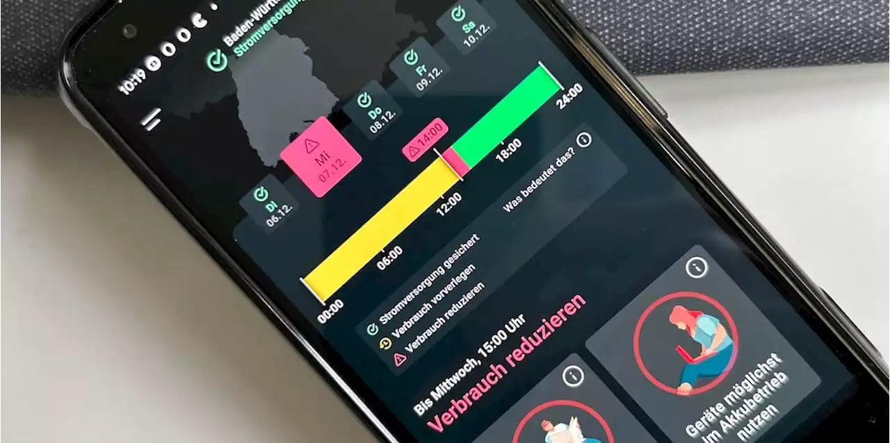 Diese intelligente App informiert über den Status des Stromnetzes