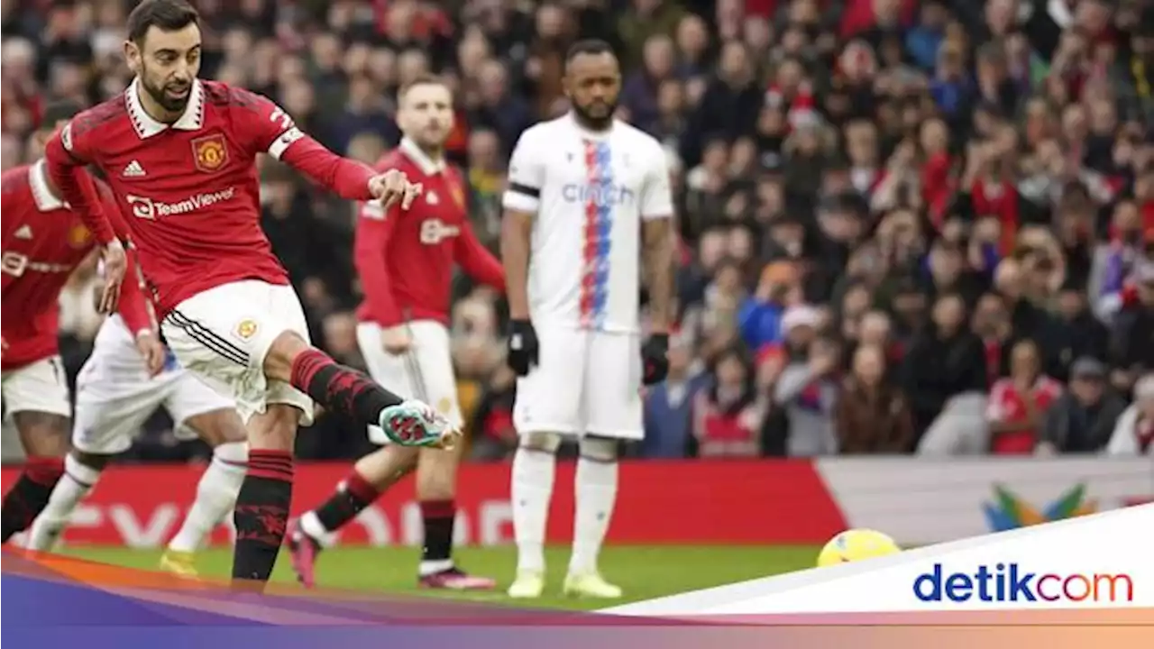 Babak Pertama MU Vs Palace: Penalti Fernandes Bawa Setan Merah Unggul 1-0