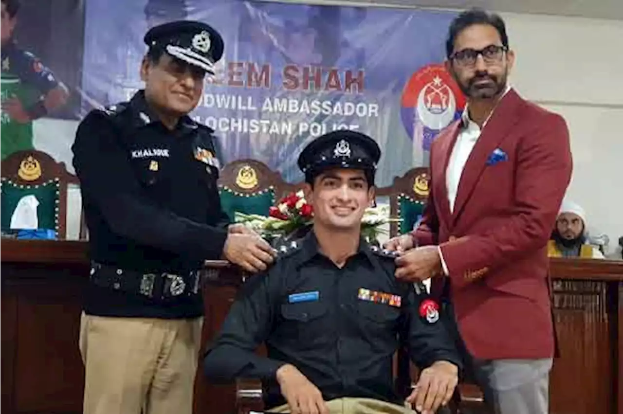 نسیم شاہ بلوچستان پولیس کے اعزازی ڈی ایس پی بن گئے