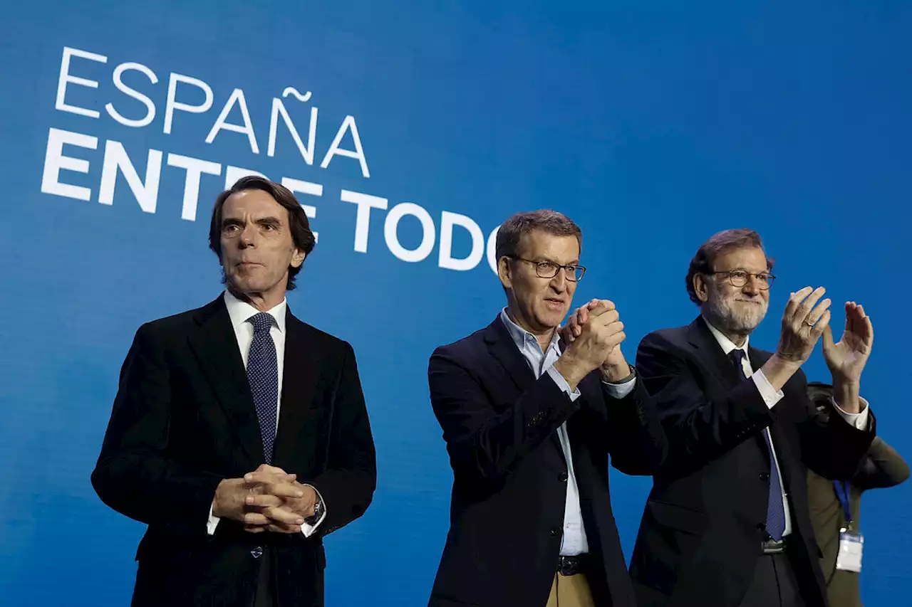 Feijóo presume de un PP 'unido' y promete seguir el legado de Aznar y Rajoy