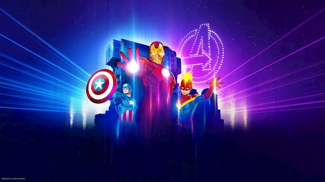 Disneyland Paris Lights Up the Night With an Avengers Drone Show