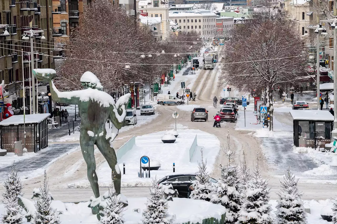 Så länge stannar snön i Göteborg