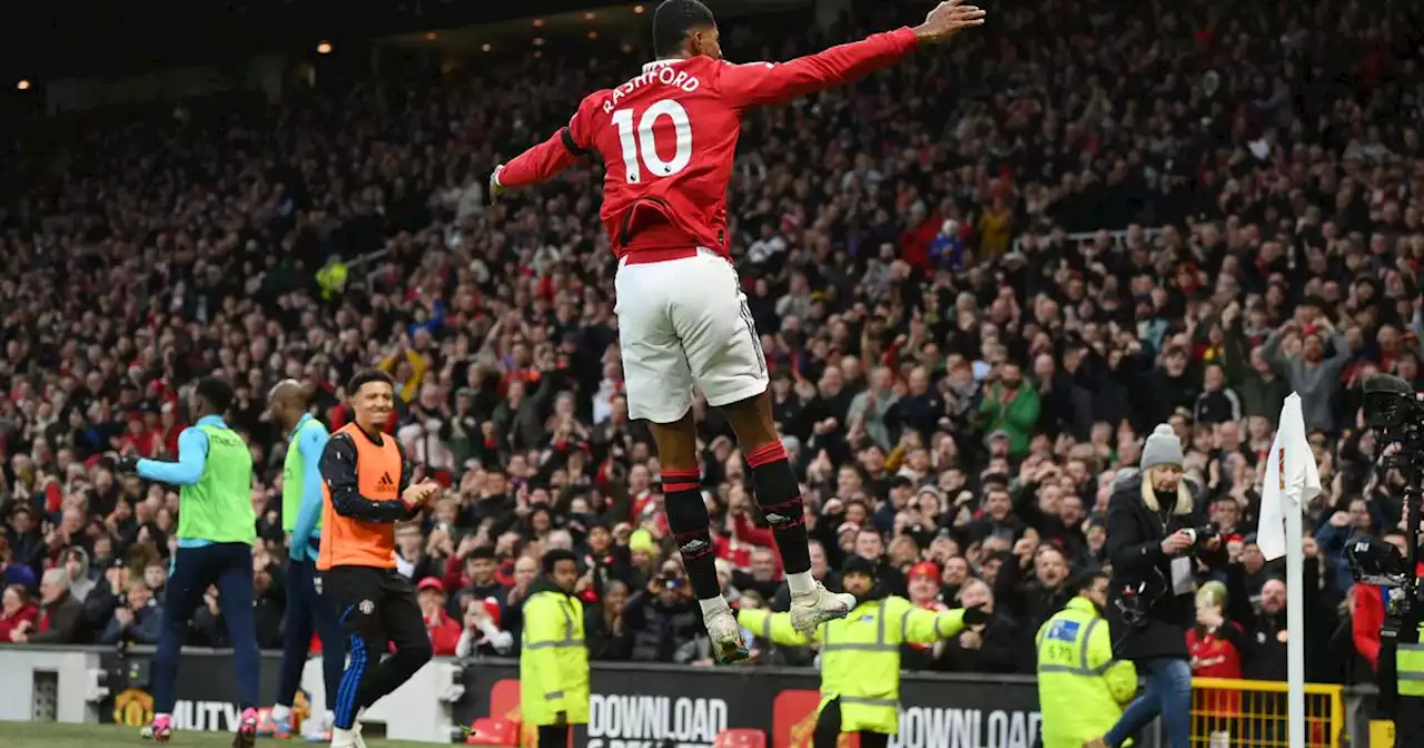 Marcus Rashford’s gives Manchester United hard-fought win as Casemiro sees red