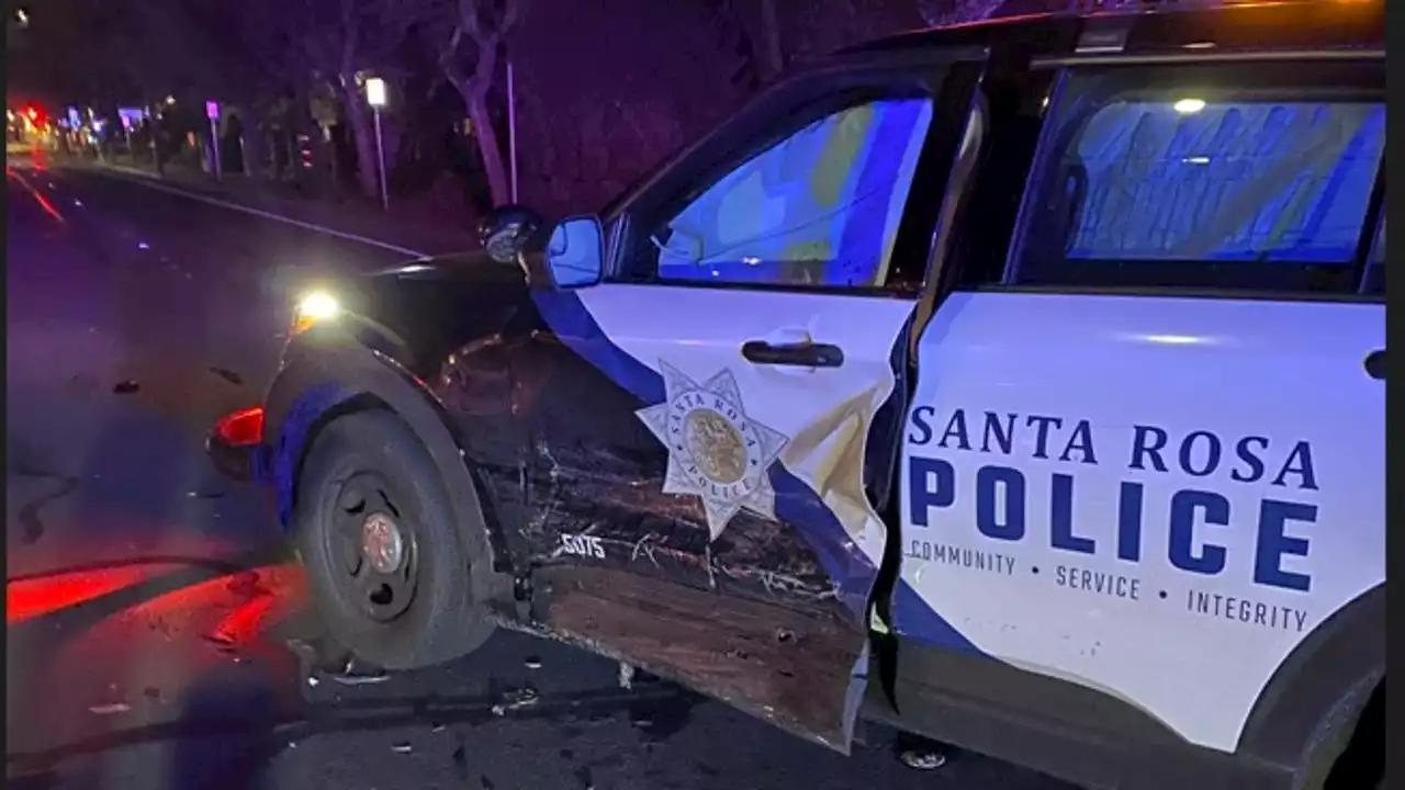 2 officers broadsided hours apart in Santa Rosa, including 1 by drunk driver