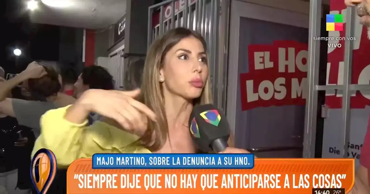 Majo Martino rompió el silencio tras la denuncia por abuso sexual de Flor Moyano contra su hermano | TV | La Voz del Interior