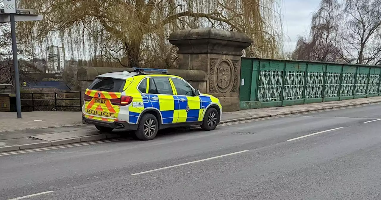 Live as helicopter hovers and police officers in 4 parts of city centre