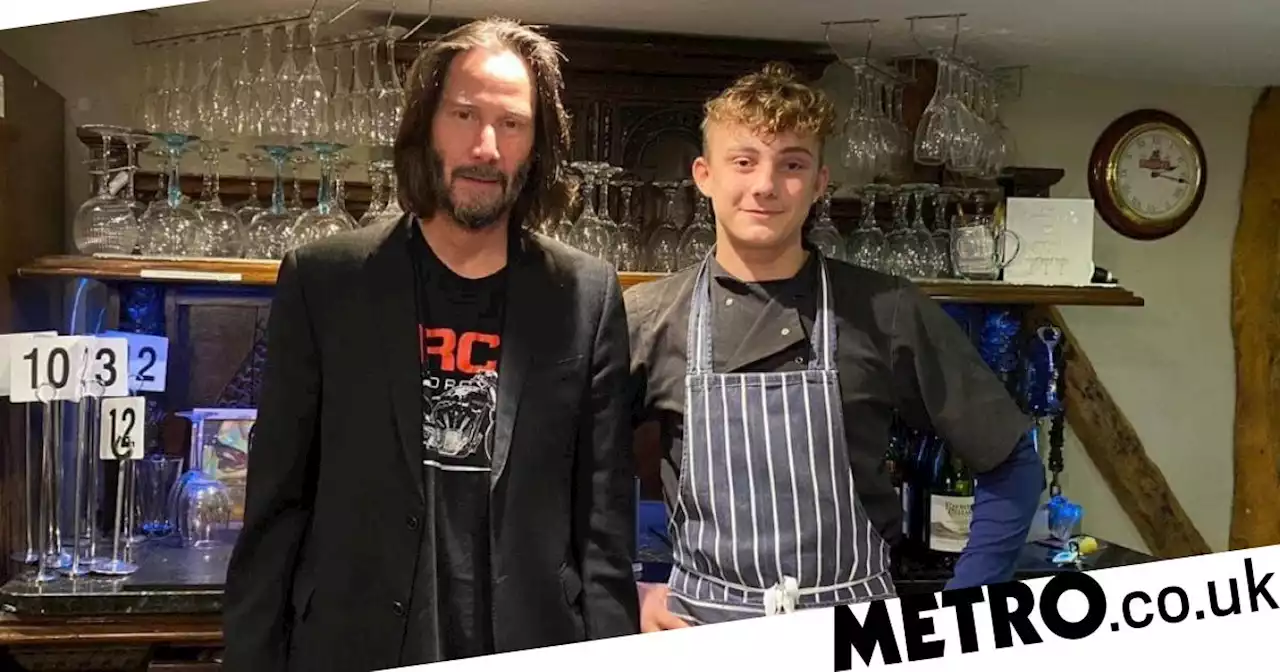 Keanu Reeves makes surprise visit for fish and chips at pub in tiny English town