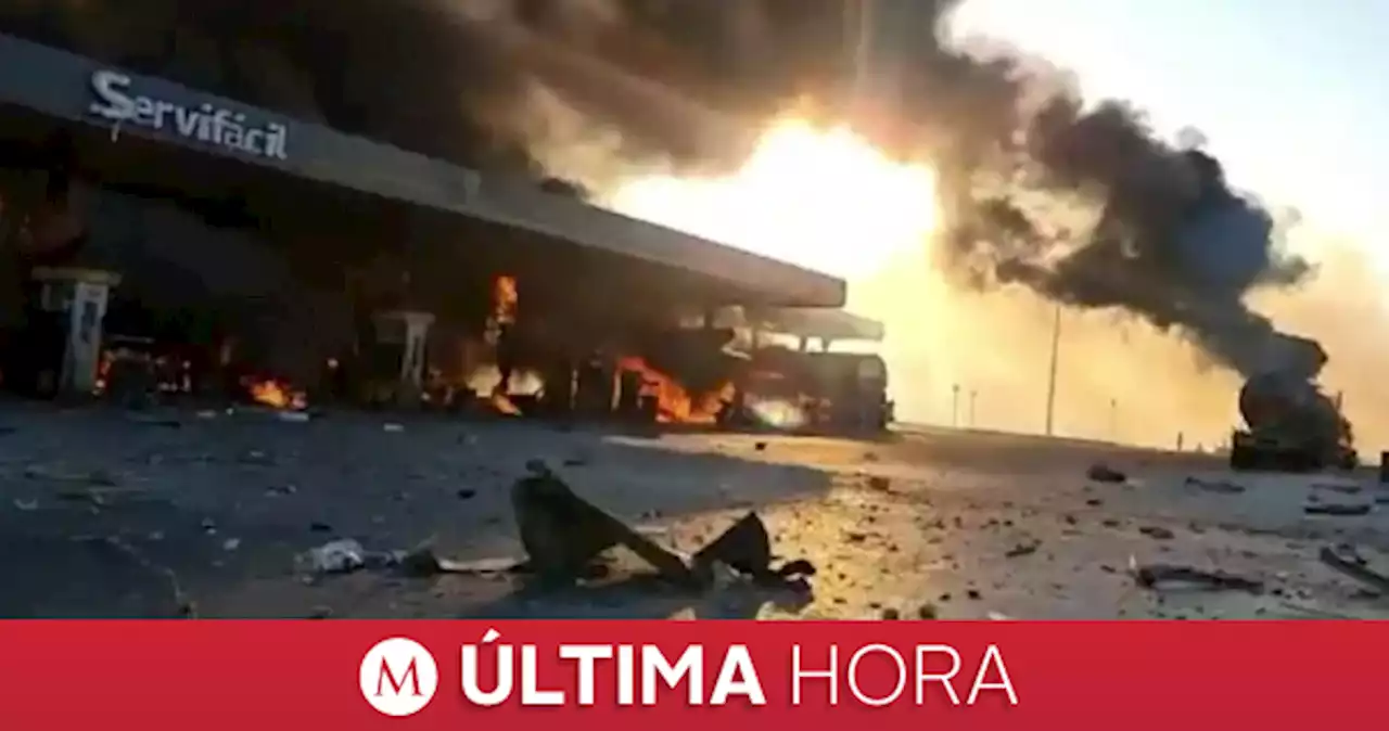 Explota pipa en gasolinera de Tula Hidalgo