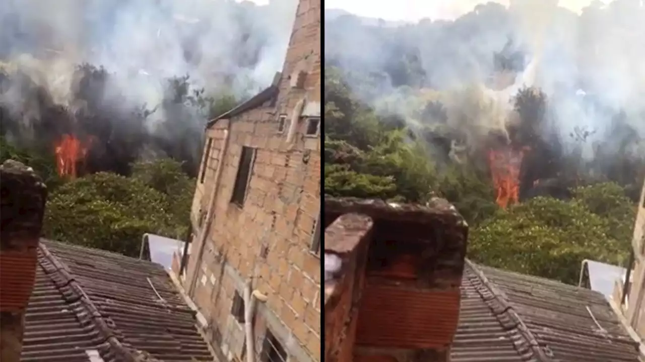 [VIDEO] Reportan fuerte incendio en el barrio Juan XXIII de Medellín