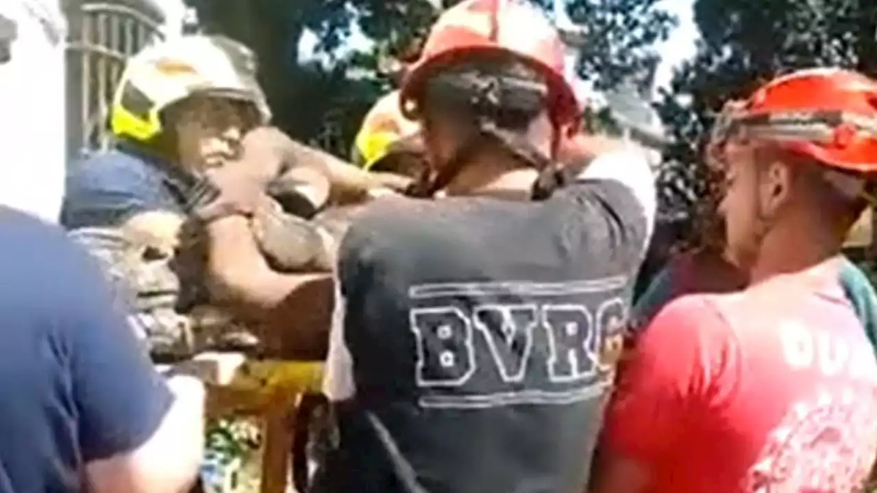 VIDEO: Se metió a la chimenea para robar pero debió ser rescatado por bomberos