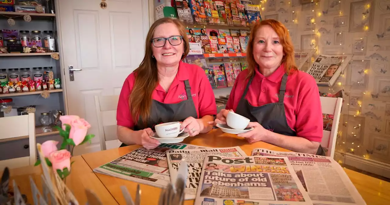 Newsagent that doubles up as a cafe and serves a fry up