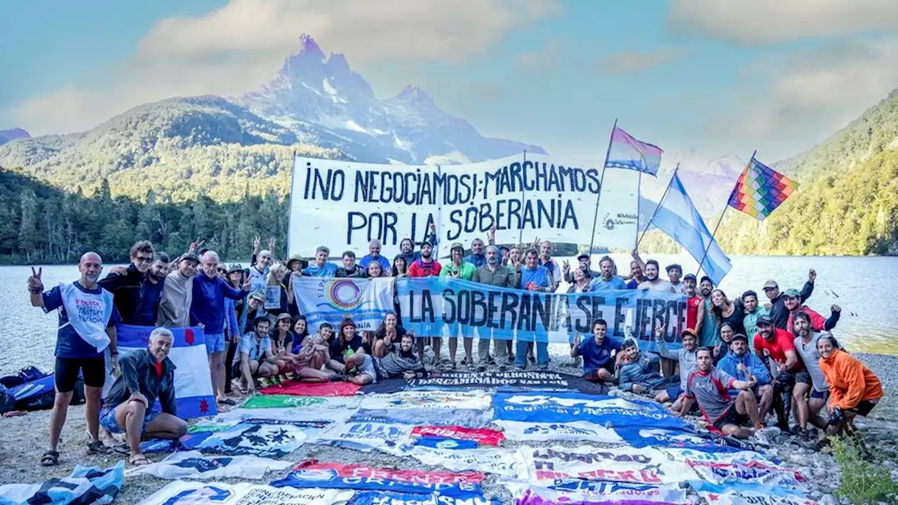 Finalizó la marcha a Lago Escondido | 'Cumplidos los objetivos de haber puesto de manifiesto que es patrimonio de todos los argentinos'