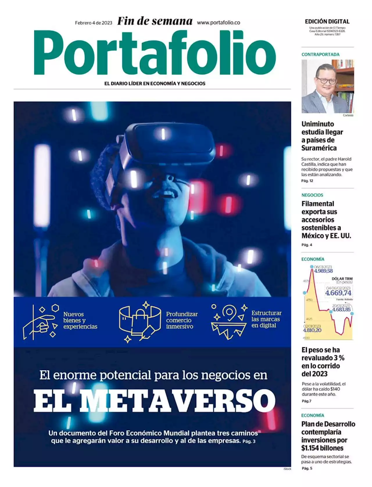 Vea y descargue aquí la edición digital de Portafolio fin de semana