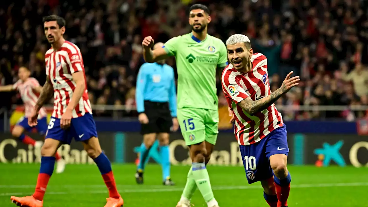 Atlético-Getafe: image insolite, Correa découvre qu’il a marqué… depuis le banc