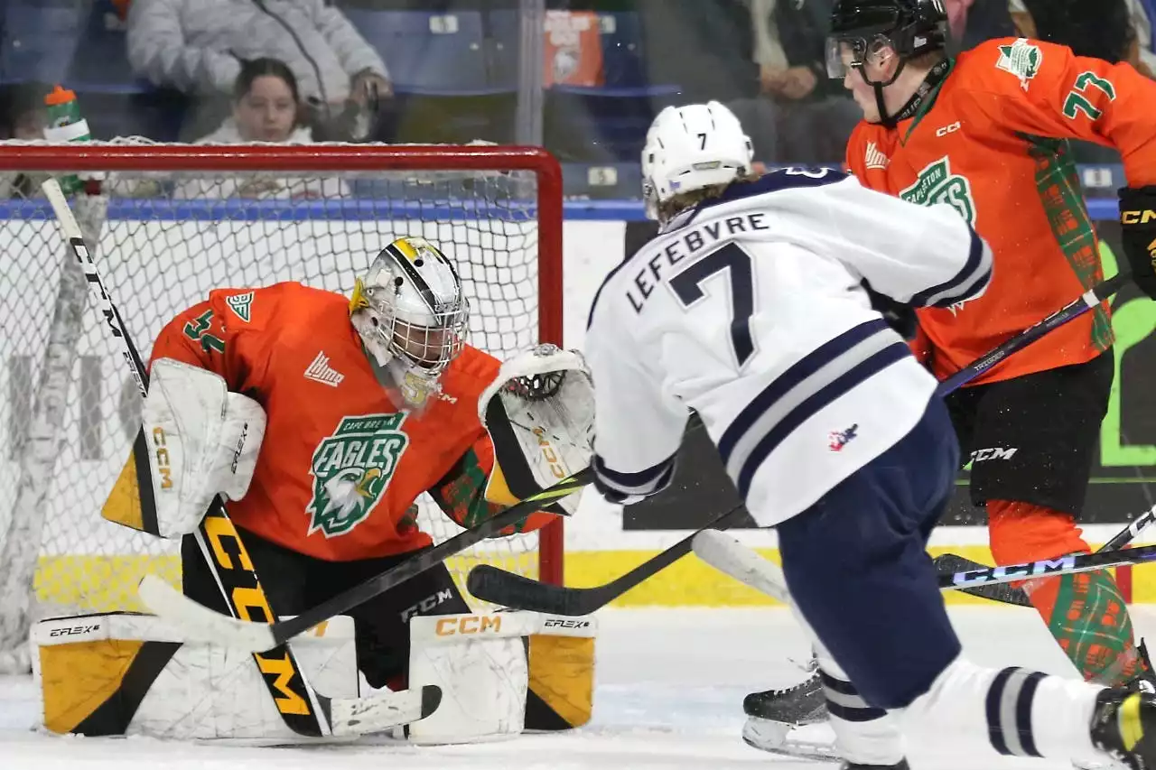 QMJHL: Cape Breton Eagles shutout by Hamrla, Rimouski Océanic on home ice Friday | SaltWire