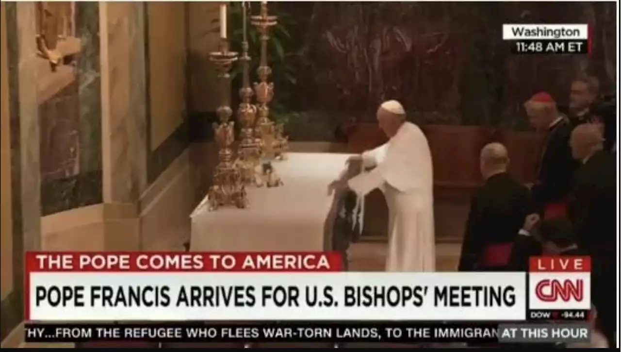 Did Pope Francis Perform the Tablecloth Trick?